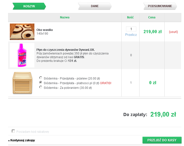 Dywante - Kupowanie dywanu Kupowanie dywanu, koszyk